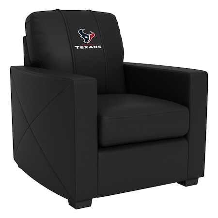 Dreamseat Silver Club Chair with Houston Texans Secondary Logo XZ7759002CHCDBK-PSNFL20061
